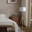 Lampe trépied moderne de 64 à 47 po de hauteur réglable en laiton / or brillant pour salon, lampe sur pied pour chambre à coucher