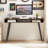 Mid Century Desk With USB Ports And Power Outlet (Not Including Office Chairs)-1653395007