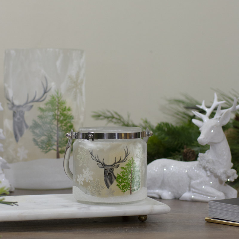 Lanterne en verre sans flamme 4 po