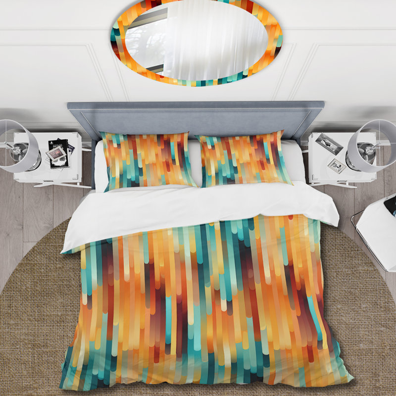 Ensemble de housse de couette Popart, Housse de couette simple + 1 taie décorative stan