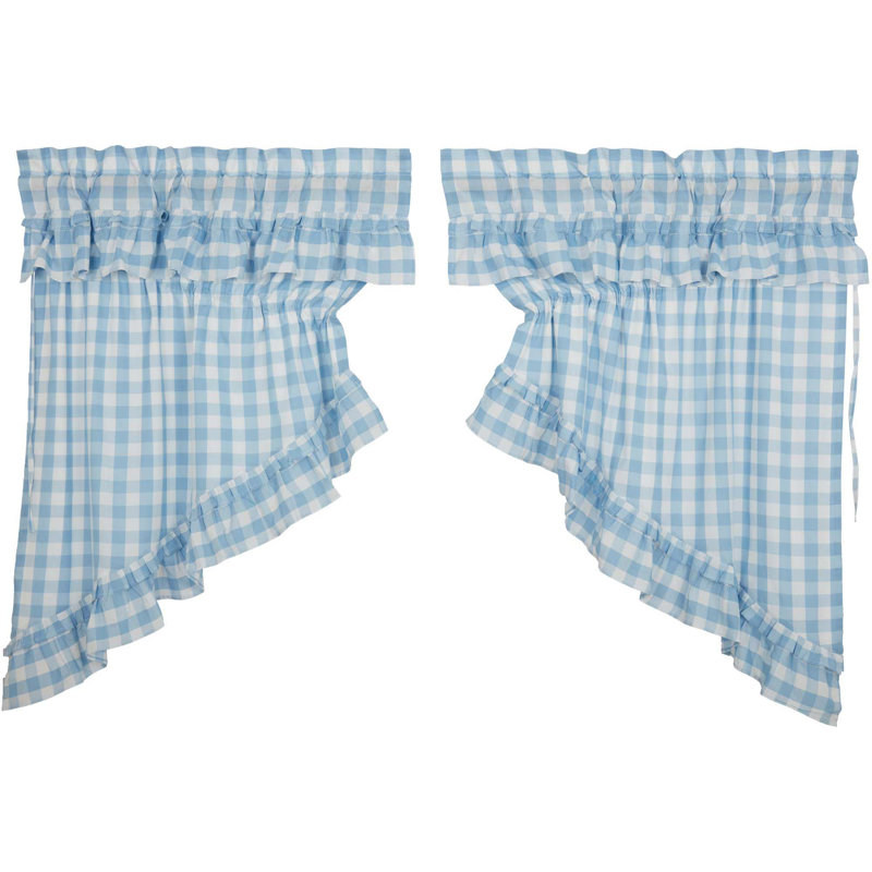 Ensemble de festons à carreaux Annie Buffalo, Bleu gris