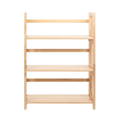 97cm H x 70cm W Solid Wood Etagere Bookcase
