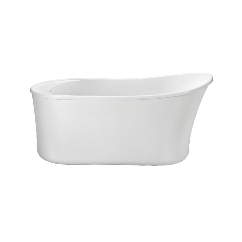 MTI Solutions 60" Freestanding Air Bathtub, Acrylic CXL® Gloss White