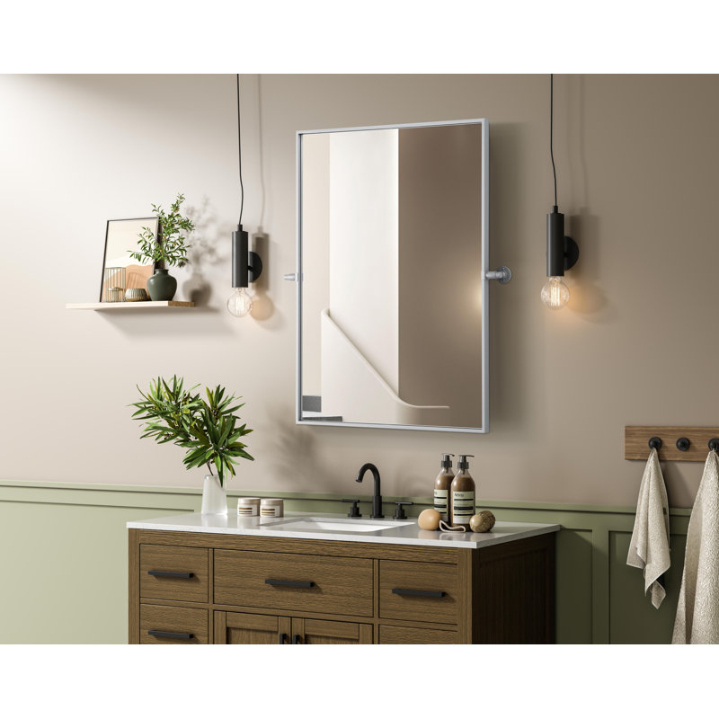 Miroir Amoura, Laiton, 36 po x 30 po