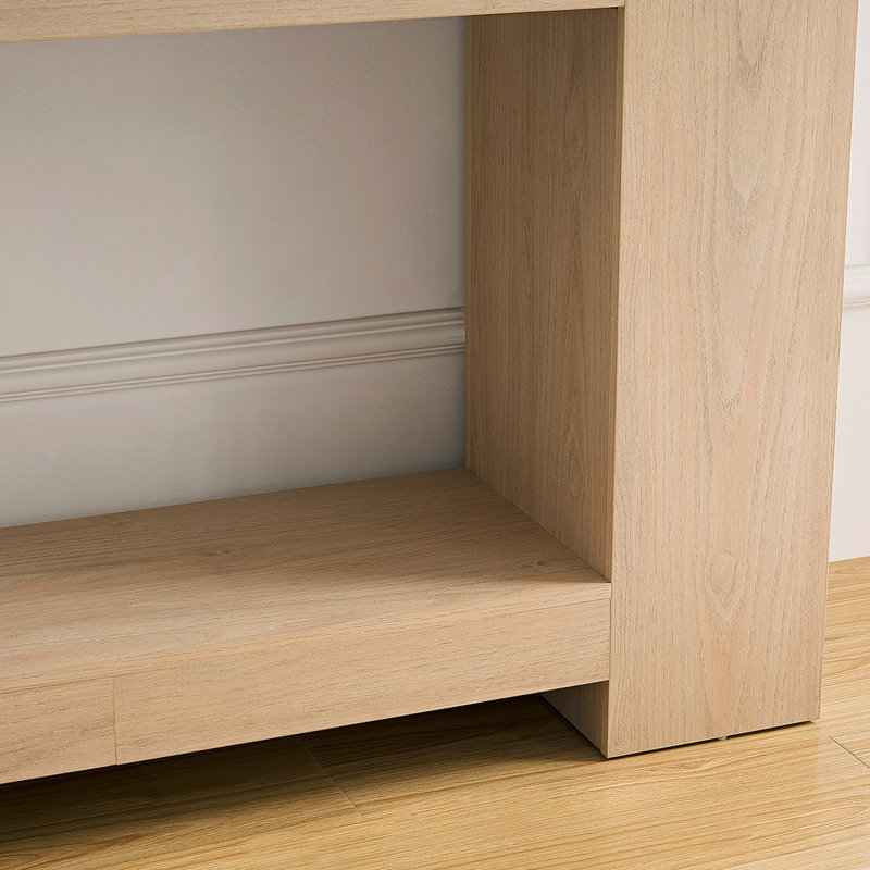 Rectangular Side Table, Wooden Rectangular Coffee Table Placed Behind The Sofa, Rustic-Style Entryway Table Suitable For Entrances, Hallways, And Living Rooms.