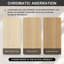 Meuble-lavabo de 61 cm avec lavabo en céramique, lavabo combiné combiné, armoire de rangement en bois à double porte pour salle de bain, chêne