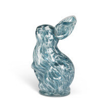 Blue Glass Bunny, Small
