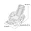 Chaise berçante confortable en rotin