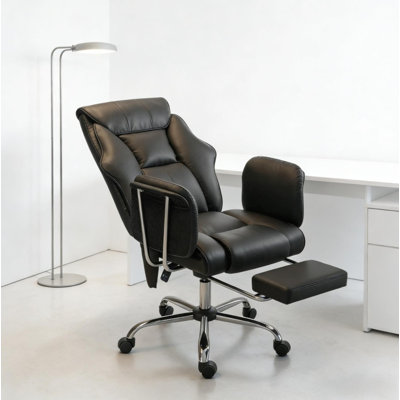 Fauteuil de direction haut dossier - dossier haut rembourré doux, fonction de massage, fauteuil de bureau ergonomique pour espace de travail de bureau à domicile