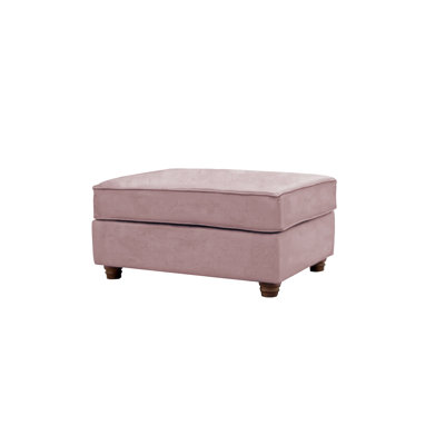 Lila 93 cm W Velvet Rectangle Ottoman