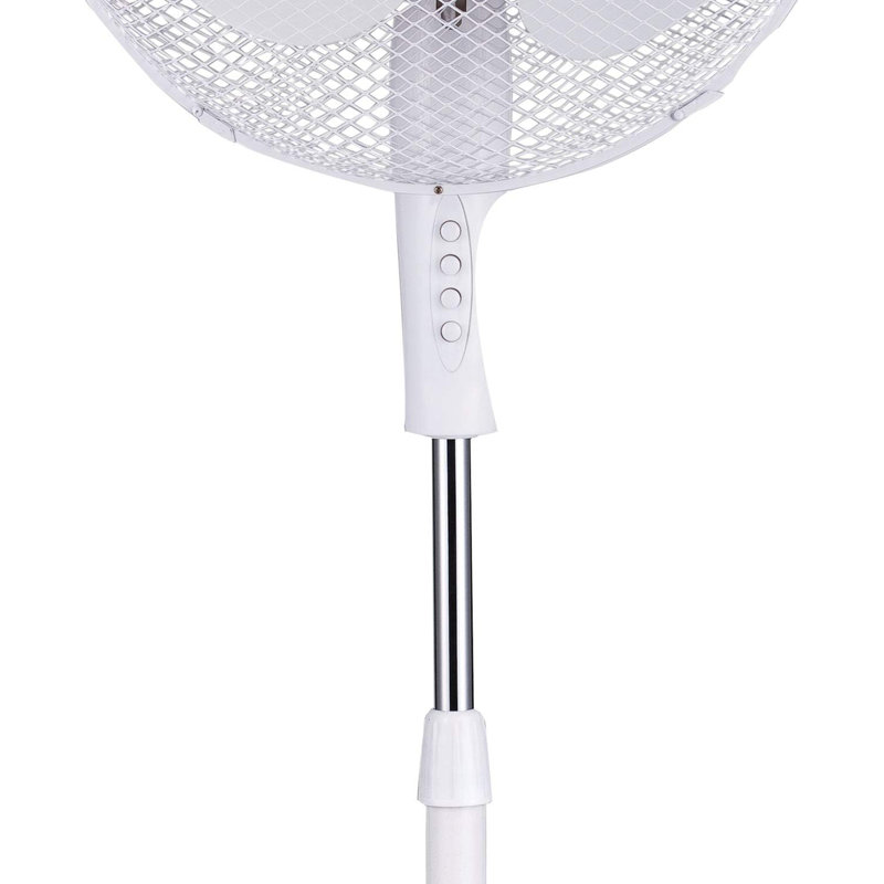 Ventilateur sur pied 16 pouces Brentwood Kool Zone - Hauteur réglable, 3 vitesses, tête pivotante et fonctionnement silencieux
