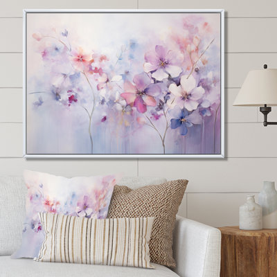 Purple Dreamy Florals I - Abstract Botanicals Wall Decor