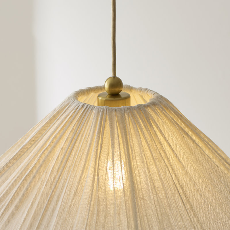 1 Brushed Brass Pendant