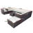 11 Piece Patio Wicker Conversation Set, 10 Seater Patio Sectional Set With 3 Storage Box Under Seat