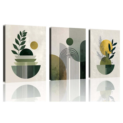 3 Piece Wrapped Canvas Wall Art