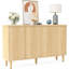Buffet 59,74 "moderne en noyer avec rangement