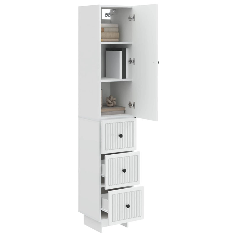 Storage Cabinet, High Gloss White
