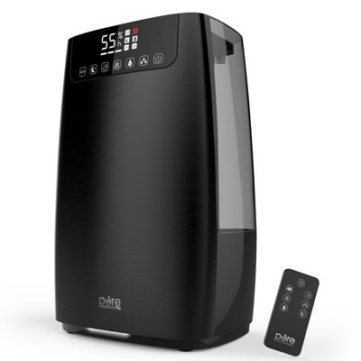 Pure Enrichment 1.3 Gallons Dual Mist Evaporative Tower Humidifier with Adjustable Humidistat for 430 Cubic Feet