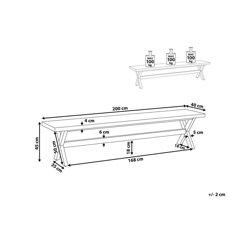 Monsey Cement Outdoor Bench