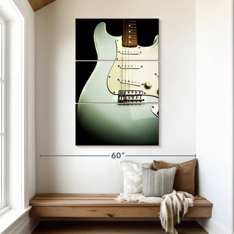 Guitare Abarca Pearly Rock, H 50 po x l 32 po