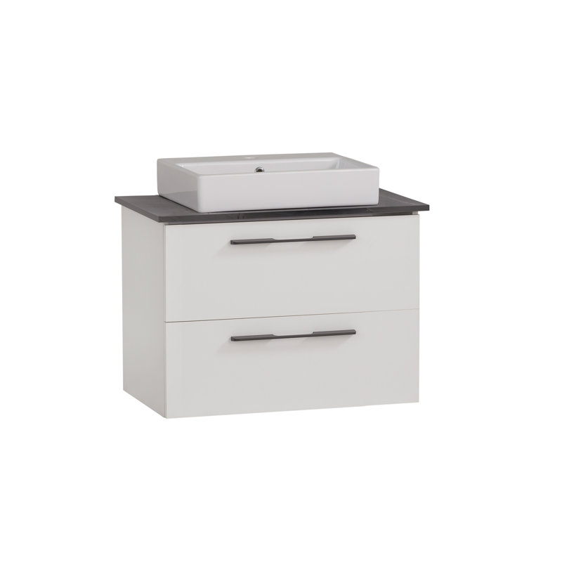 Maxim 66mm Single Bathroom Vanity with Vessel Ceramic Basin