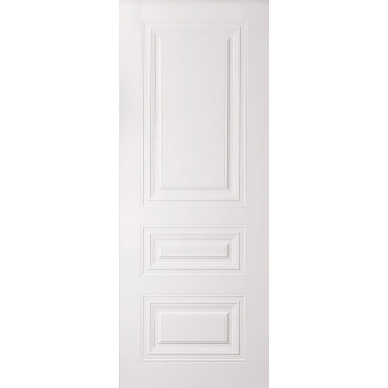 Panneau de porte à dalle | Blanc ESSENTIEL 1233 | Portes de salle de bain et de chambre à coucher, 18 po x 84 po