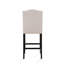 Tabouret de comptoir Kd - pieds teints, garniture cloutée sophistiquée, fauteuil en cuir reconstitué, rembourrage de siège confortable, repose-pieds parfaitement placés, tabouret transitionnel, palette de couleurs blé, 21,99 po L, 41,24
