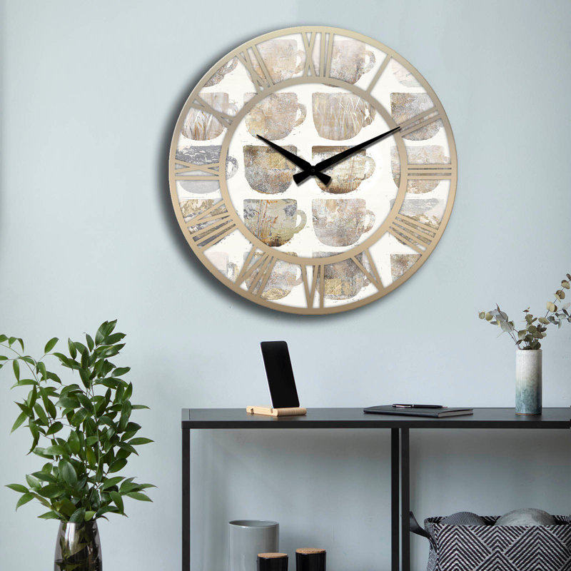 Elegant Decorative Wall Clock, 19.7 inches Diameter | 100% MDF, Thickness: 0.2 inches | Stylish Minimalist Design for Home & Office Decor | Perfect for Living Room, Bedroom, and Kitchen Spaces