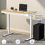 Bureau debout à hauteur réglable de 47 po x 24 po avec tiroirs, pour la maison et le bureau-1254356754-1254356753