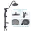 Système de douche de 8 pouces avec douche à main et pomme de douche à effet pluie-107125483