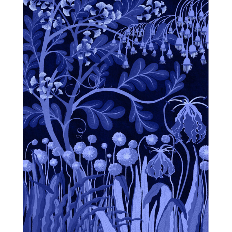 «Peculiar Blooms 8» par Victoria Neiman - impression d'un seul cadre, H 24 po x l 20 po