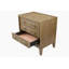 Table de chevet 3 tiroirs avec finition USB au lait