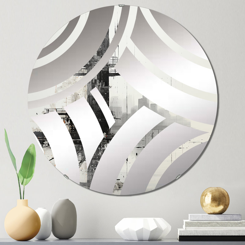 Weslie - Centre Wave Decorative Mirror, 23.6" x 23.6"