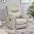 Beige Gray Faux Leather