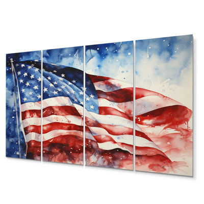 Orrington - Flag USA Metal Wall Art Set