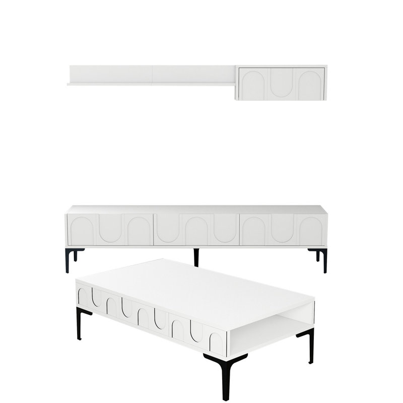 Ensemble de meubles de salon, Blanc