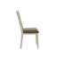 Chaise d'appoint à dossier à lattes en tissu Aeriel-615193353