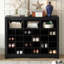 Console à 24 casiers, armoire à chaussures moderne avec base incurvée, buffet polyvalent de haute qualité-1944182432