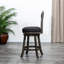 Chaise pivotante de 24 po à hauteur de comptoir, gris anthracite, tissu gris anthracite, complète le tabouret de cuisine avec mécanisme, finition grise, revêtement, ajoute de la classe-105706708-105706712