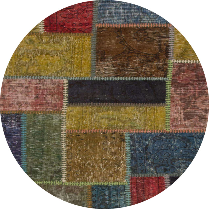 Abstract Indoor Rug, Round 8'