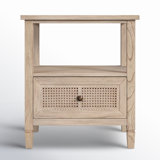 Charleston 1 - Drawer Cane Nightstand