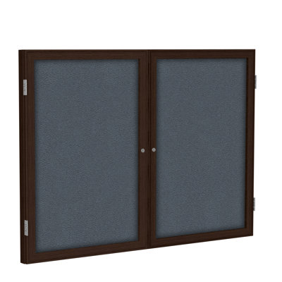 Ghent Fabric Enclosed Cabinet Bulletin Board