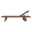 Chaise longue d'extérieur en bois d'eucalyptus Caspian
