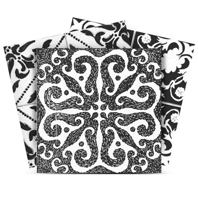 5'' W x 5'' L Vinyl Peel and Stick Mosaic Tile