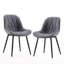 Chaise d'appoint rembourrée en similicuir Chardee-1647928888