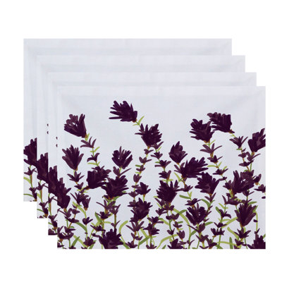 Slezak Polyester Floral Rectangle Placemat
