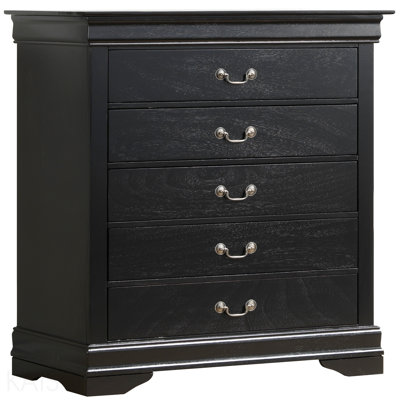 Charmant coffre de rangement traditionnel noir