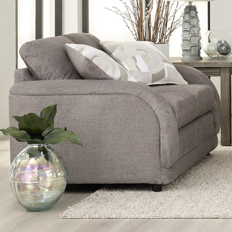 Causeuse rembourrée Hughes Furniture 23600, Croiseur fossile