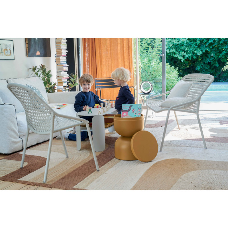 Sixties Outdoor Lounge Chair, Red Ochre