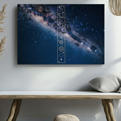 Toile, une scène cosmique envoûtante se déroule sous un art mural étoilé velouté profond où d'innombrables étoiles scintillantes scintillent
